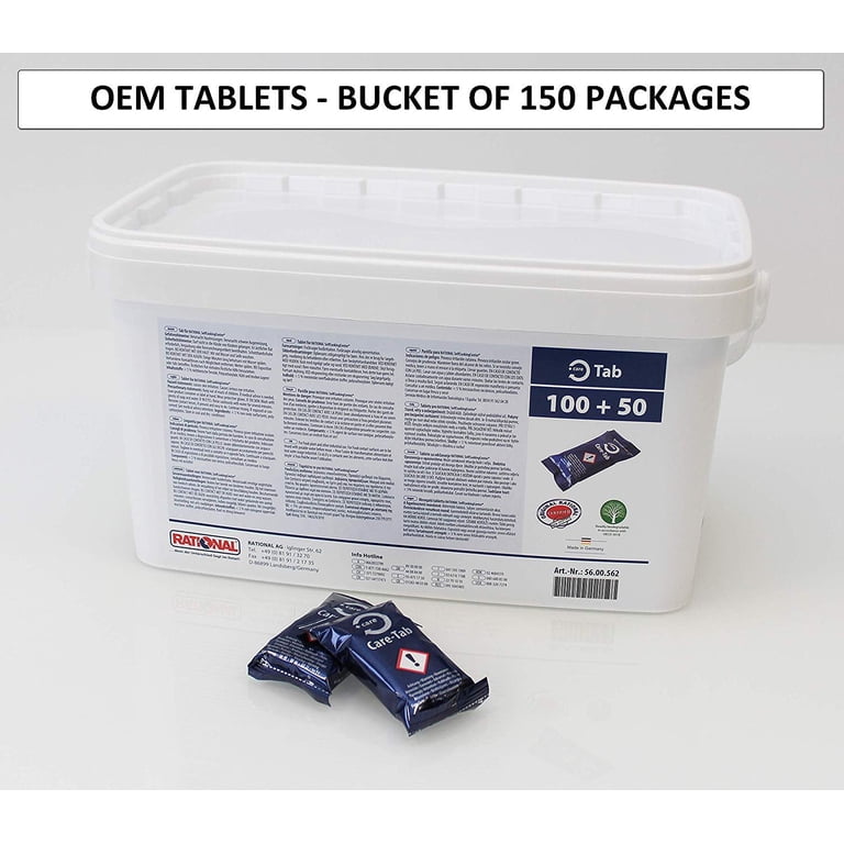 RATIONAL Care Tabs OEM for Self Cooking Center 150 Tab Bucket RATIONAL Care Tabs OEM for Self Cooking Center 150 Tab Bucket