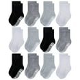 thumbnail image 1 of RATIVE Non Skid Anti Slip Cotton Crew Baby Babies Toddler Toddlers Socks for Boy (1-3T,RU-4CL), 1 of 5