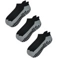 thumbnail image 1 of RATIVE Super Grips Anti Slip Non Skid Yoga Hospital Ankle Socks for Adults Mens Womens X-Large (XL,3-Pairs/Black), 1 of 4