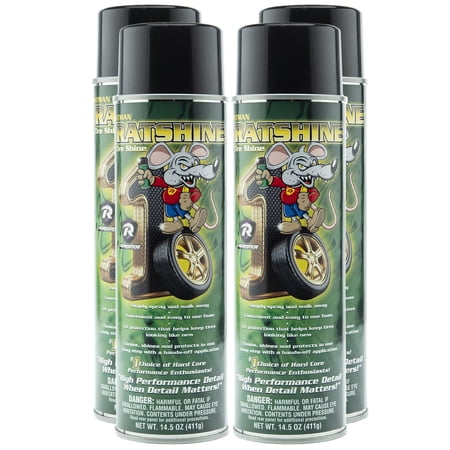 RATMAN Speed Shine Tire Shine, One Step Process Cleans and Protects Tires, 14.5 Oz Can, 12 Pack