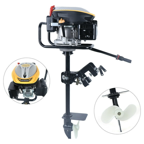 RATO 9HP 4-Stroke Outboard Motor Multicolor Gasoline Outboard Boat Motors