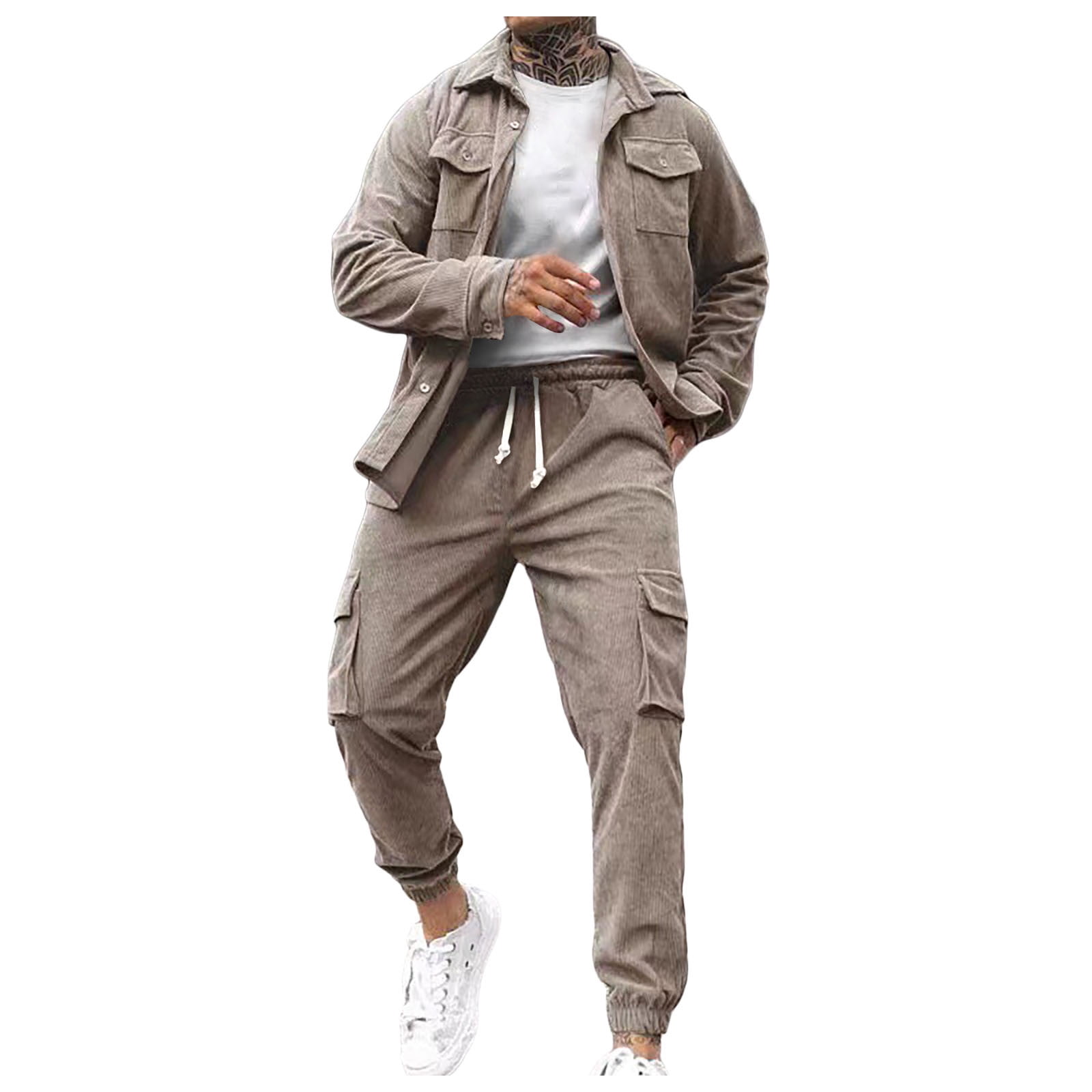 RATTOYY Clothing Sets Two Piece Men Sportswear Workwear