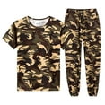 thumbnail image 1 of RATTOYY Cute Two Piece Outfits For Men Camo T Shirt Sports Short Sleeve Crewneck Shirt Cargo Pants Hiking Drawstring Pocket Athletic Joggers Pants Male Comfortable Soft Travel Trendy Oufits, 1 of 9