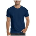 thumbnail image 1 of RATTOYY Men's Essentials Tshirt Soft White Plain Crew Neck Casual Basic Tee Mens Leisure Tshirts, 1 of 4