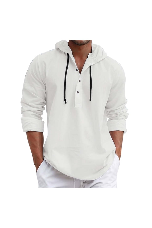 Mens Hoodies Y2K Fall Button Up Shirt Hooded Clothes  Fashion Hoodies Comfortable Sweatshirts
