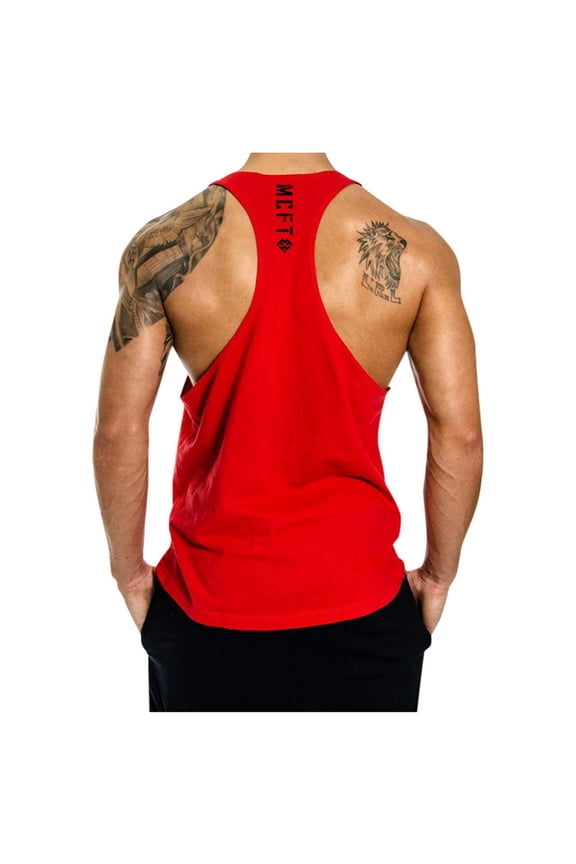 Mens Tank Tops For Workout Stringer Fitness Performance Muscle Gym Training Bodybuilding Trendy Leisure Comfy Streetwear