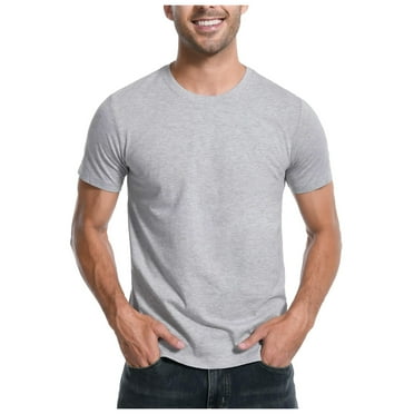 RATTOYY T-Shirts For Men Soft White Plain Crew Neck Casual Basic Tee Mens Summer Handsome T Shirts