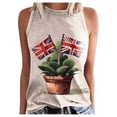 thumbnail image 1 of RATTOYY Womens Tank Tops Leisure O-Neck Sleeveless Print Casual Loose Fit Basic Beach Cami T Shirts Vest Cute Summer Chic Fashion Dailywear, 1 of 5