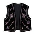 RATTOYY Womens Trendy Jacket French Short V Neck Beaded Embroidered