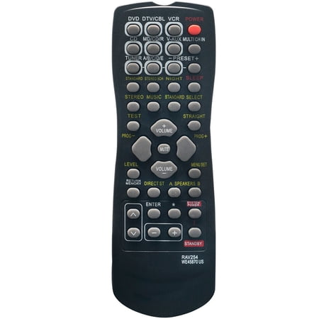 RAV254 Replace Remote for Yamaha AV Receiver RX-V350 RX-V359 RX-V373 HTR-5630
