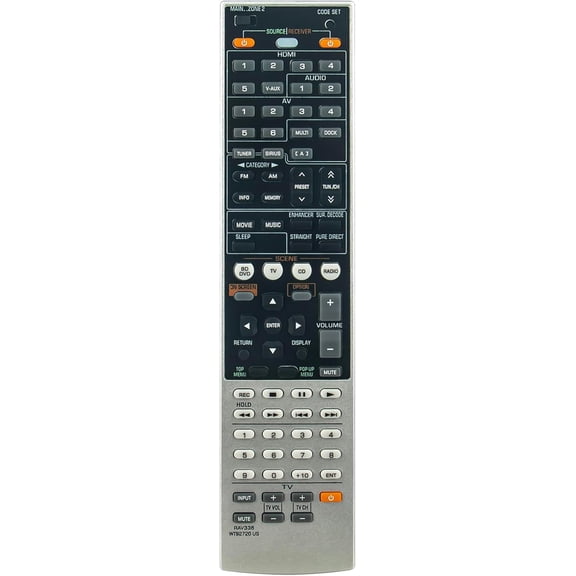 RAV336 Replacement Remote Control Commander fit for Yamaha AV Receiver RX-A700 RX-V667 RX-A700BL HTR-6063