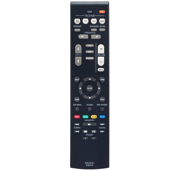 RAV531 Replace Remote for Yamaha AV Receiver RX-V379 RX-V381 RX-V383 HTR-3071