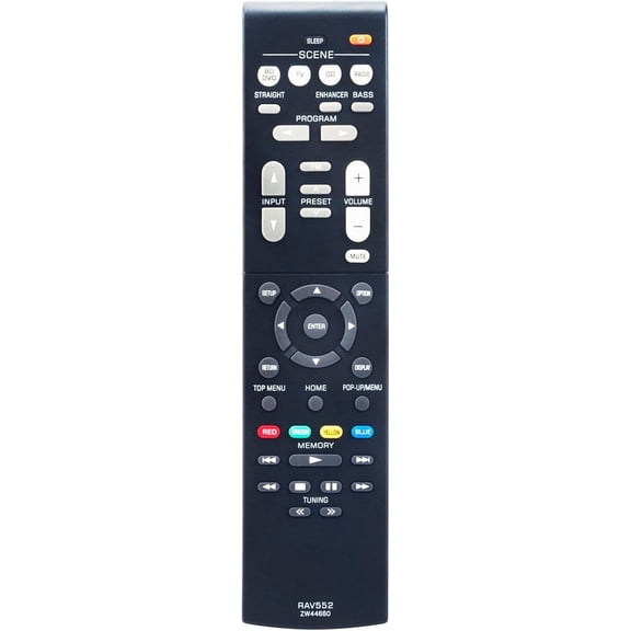 RAV552 Replacement Remote Control Commander fit for Yamaha AV Receiver RX-V283 HTR-2071 RX-V283BL HTR-2071BL