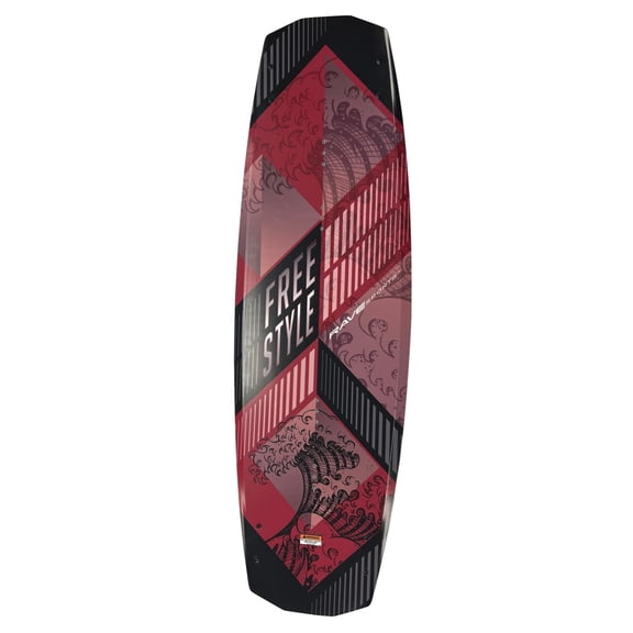 RAVE Sports 03060 Freestyle Red Wakeboard and Binding Package