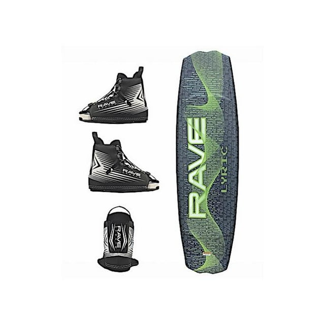 RAVE Sports RVE02978 Lyric Green Wakeboard with Boots