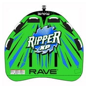 RAVE Sports Ripper XP Inflatable 3 Person Towable Boat Lake Water Tube Raft