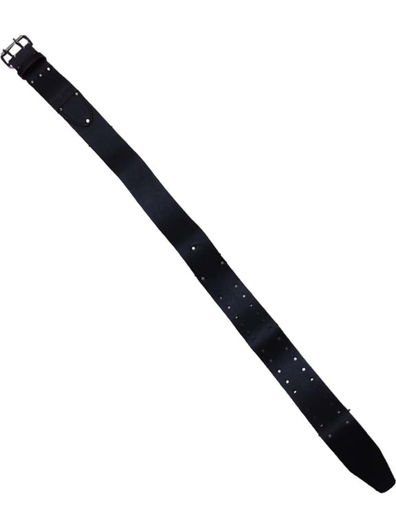 RAVEN Heavy-Duty Top Grain Leather Work Belt | 3" (7.6 cm) Wide XL Size | Reinforced Rivets | Double Needle Roller Buckle | Essential Tool Belt for Professionals & DIY Enthusiasts