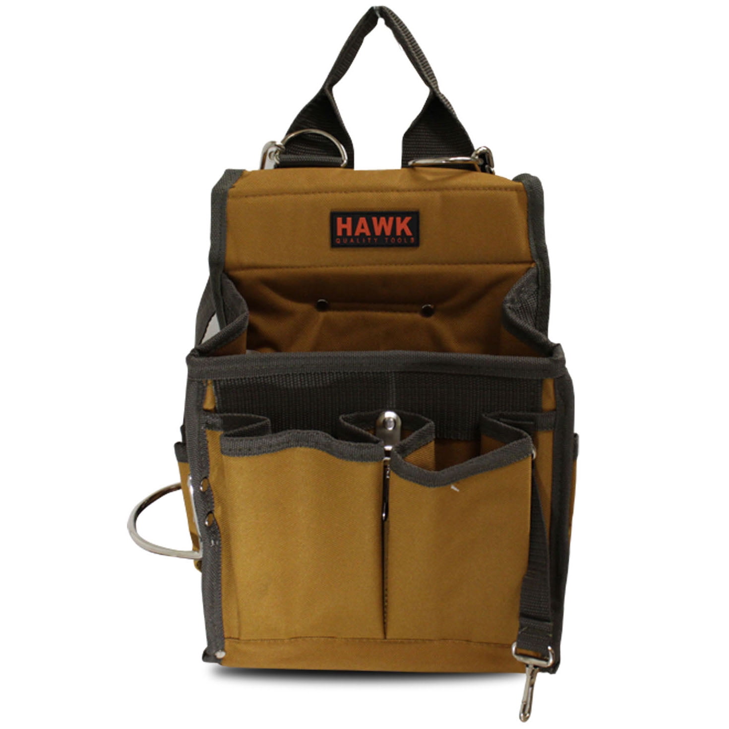 RAVEN Nylon Tool Bag | 18 Pockets for Organized Tool Storage | 13" x 8.5" Design| Top Handle & Shoulder Strap Options | Ideal for Professionals & DIY Enthusiasts