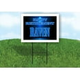 thumbnail image 1 of RAVEN RETIREMENT BLUE 18 in x 24 in Yard Sign Road Sign with Stand, 1 of 4