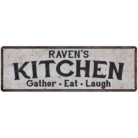 RAVEN's Kitchen Rustic Chic Decor Gift 6x18 Sign 106180051157