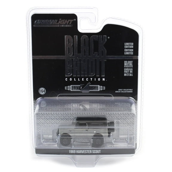 RAW CHASE 1/64 Greenlight 1969 Harvester Scout Black Bandit Series 29 28150-BCHASE