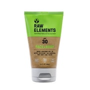 RAW ELEMENTS FACE AND BODY TUBE SPF 30 3.0 oz