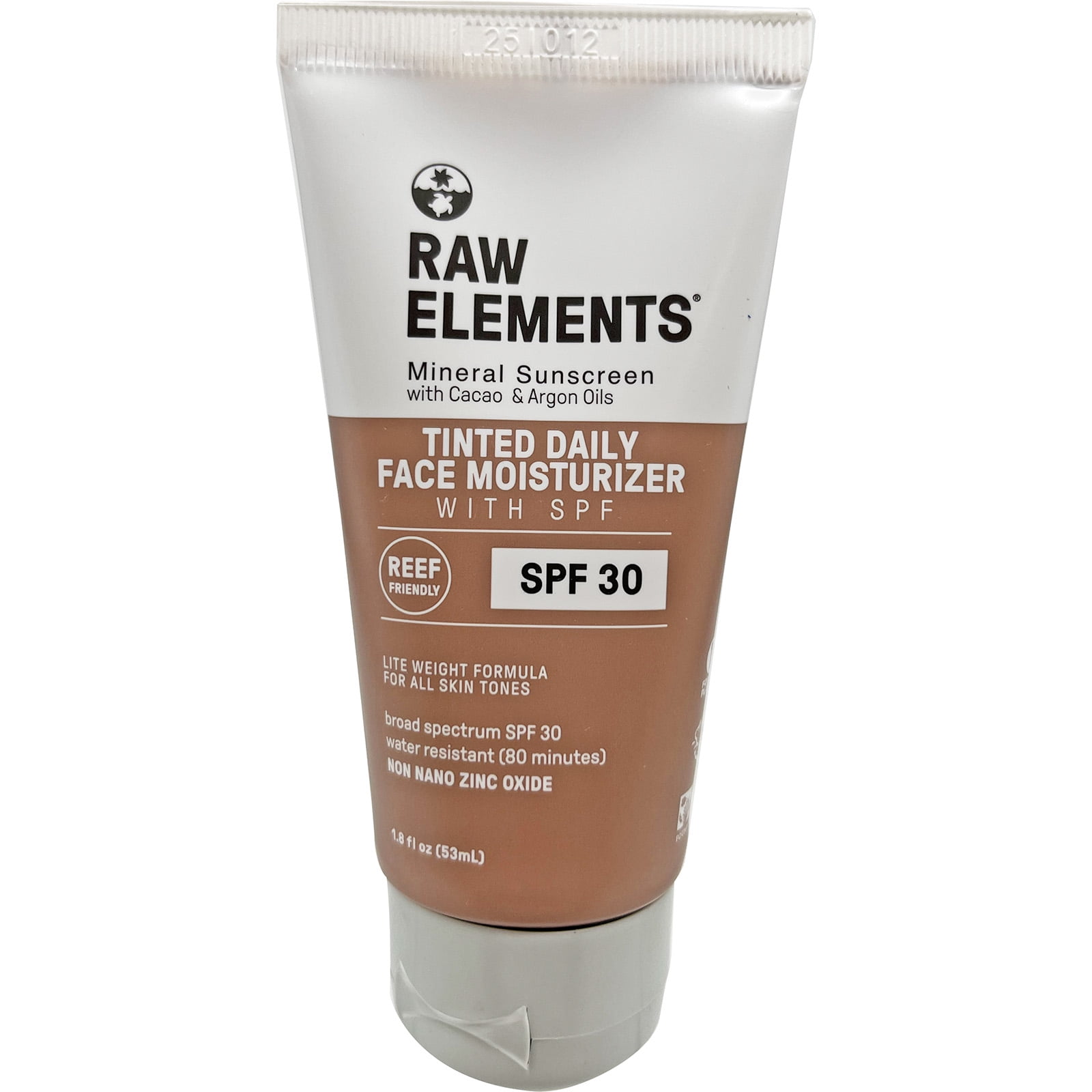 Raw Elements Tinted Daily Face Moisturizer with SPF 30 1.8 oz