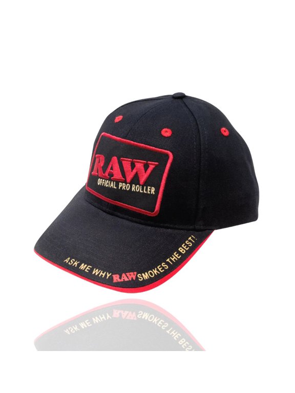 Embroidered Logo Baseball Cap, Black, One Size