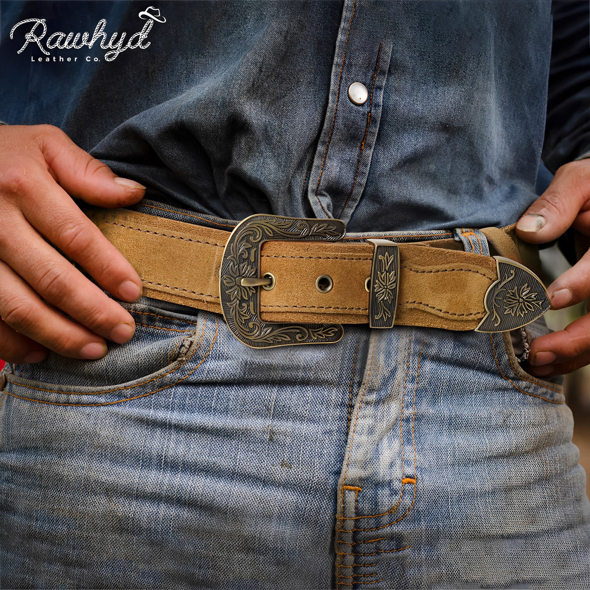 mens western leather belts