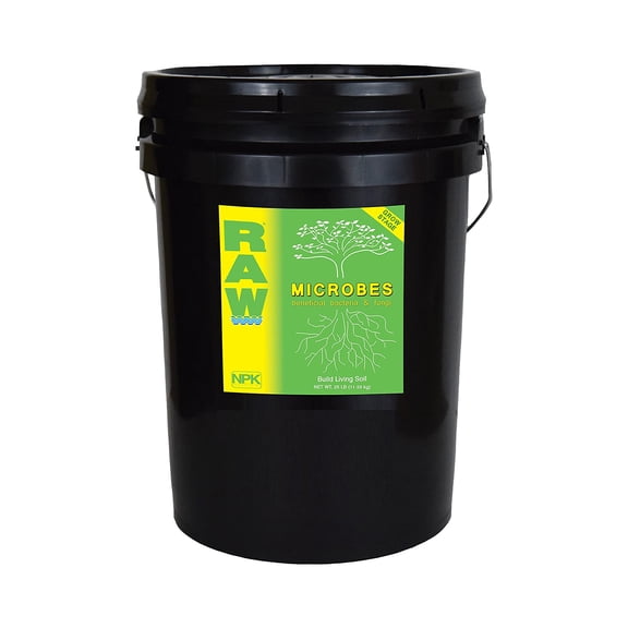 NPK Industries RAW Microbes Grow Stage Powder Bacteria & Fungi, 25 Pounds