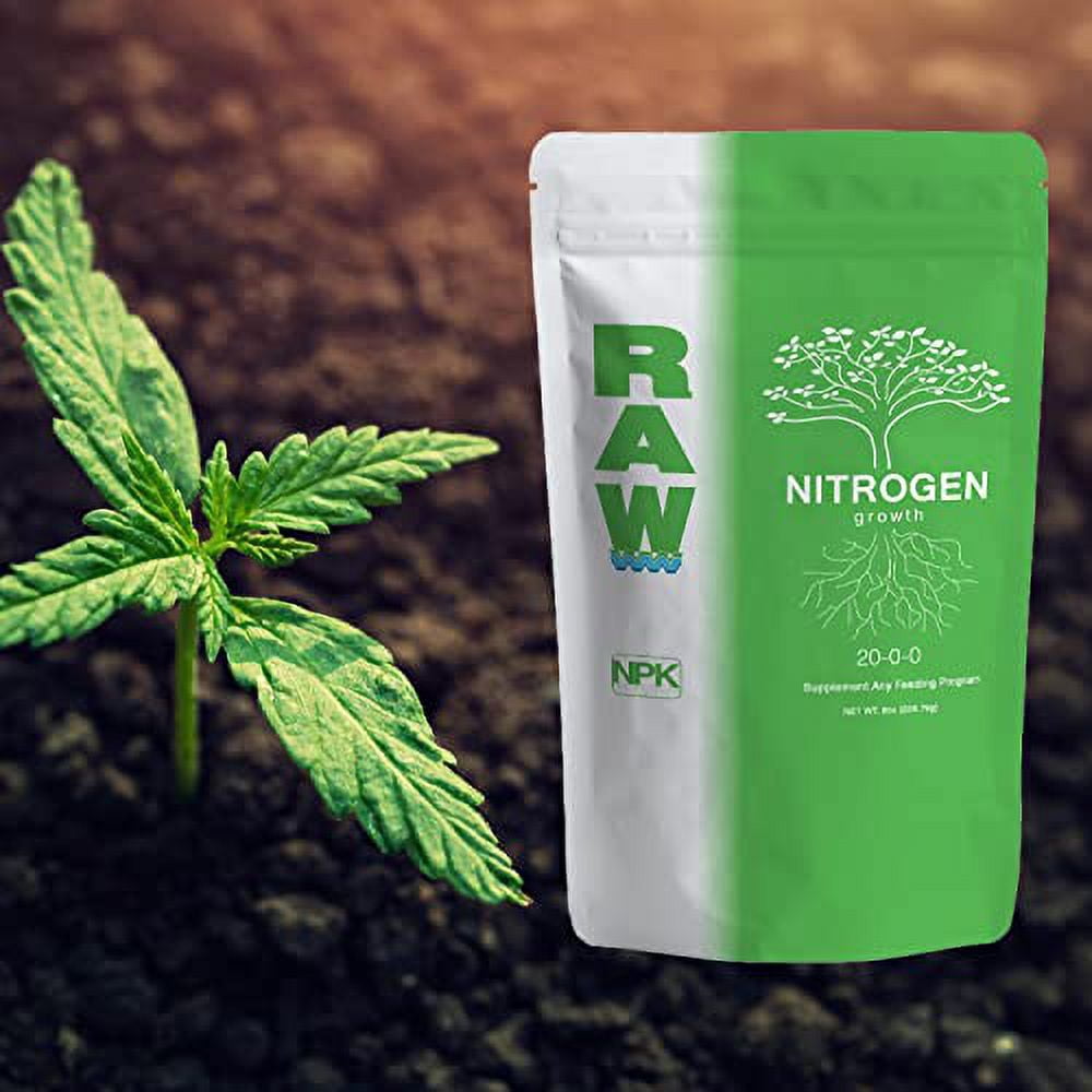 RAW Nitrogen 2oz - Plant Nutrient for Deficiency Treatment and Enhanced ...