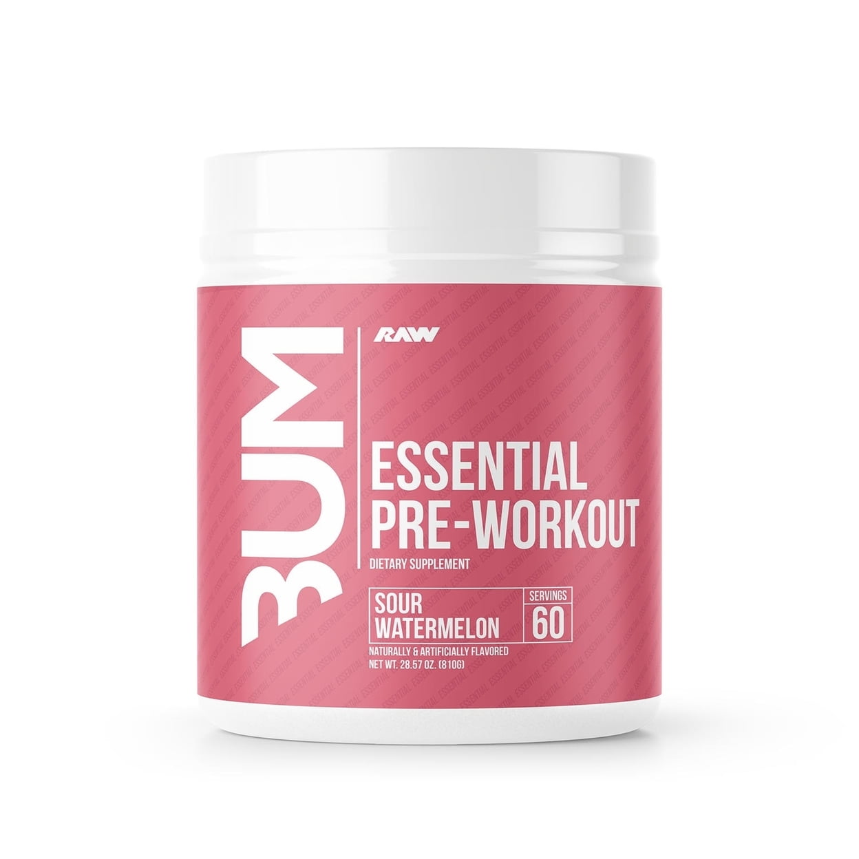 RAW Nutrition CBUM Essential Pre Workout Powder Sour Watermelon (60 Servings)