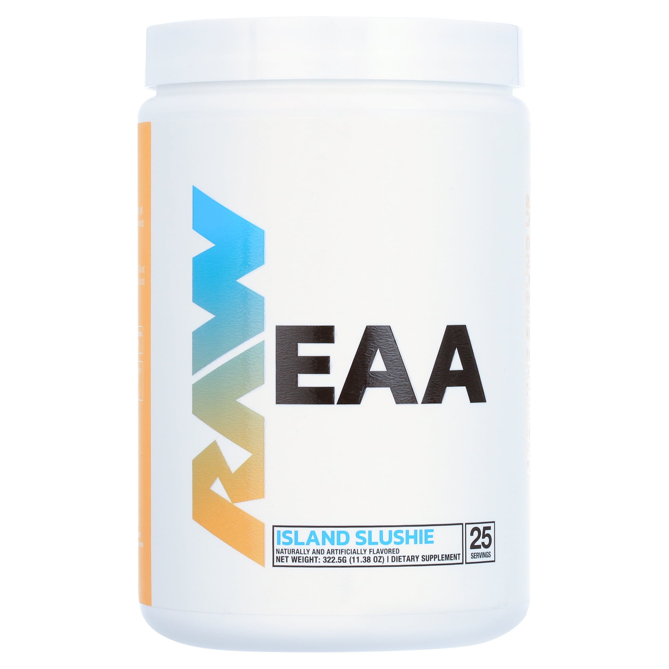 RAW Nutrition EAA Essential Amino Acids Powder Supplement, Island