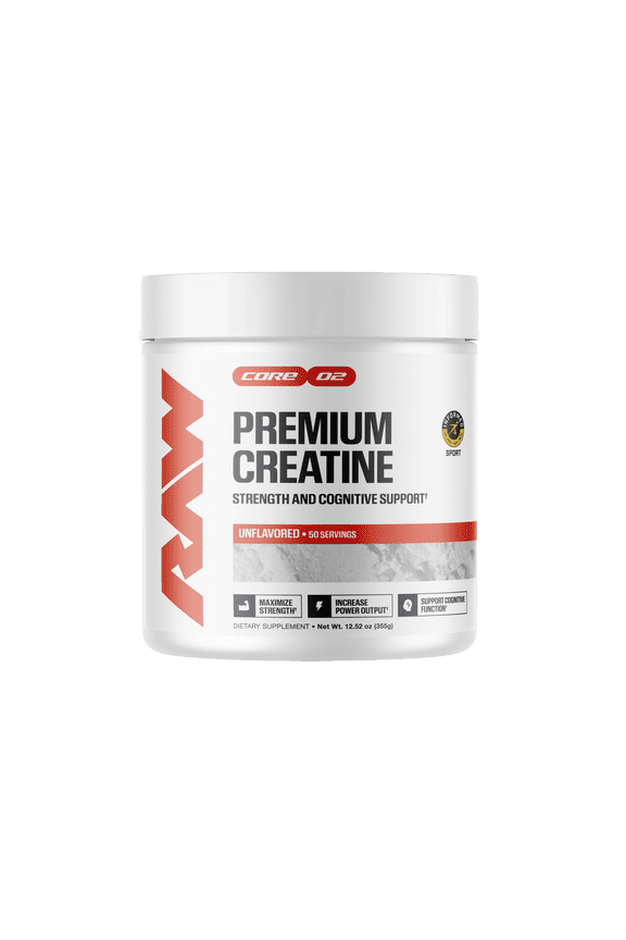 Essential 100% Pure Creatine Monohydrate Powder, Unflavored, 50 Servings