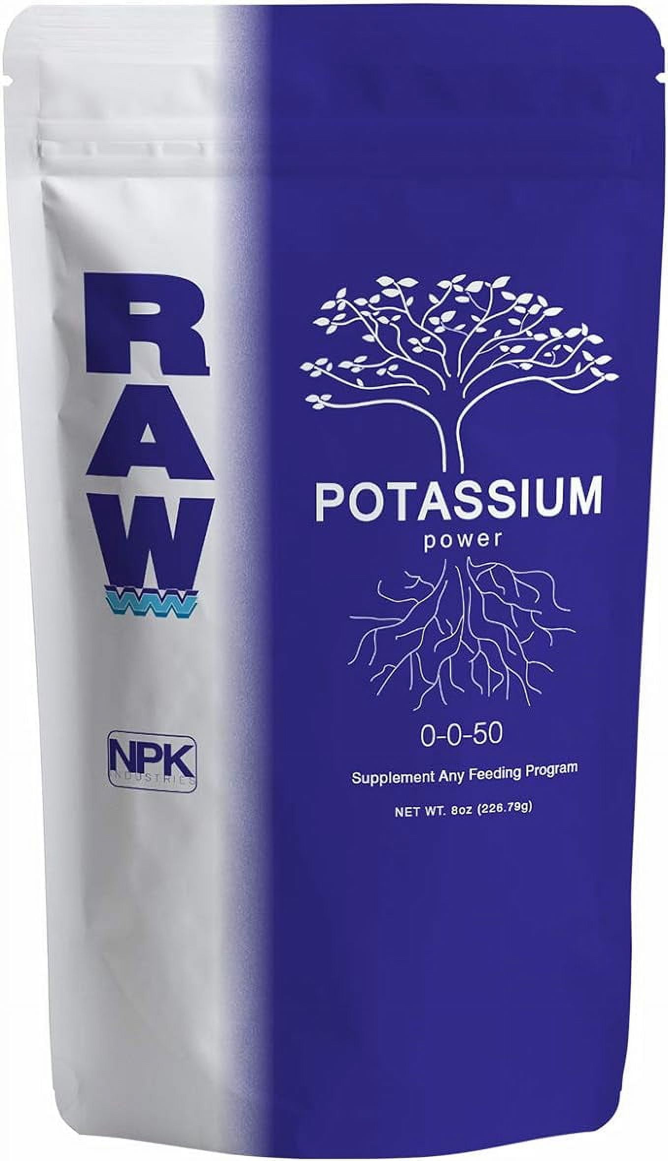 RAW Potassium Health Element for Plant Growth Increase Fruiting and
