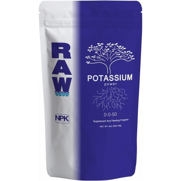 RAW Potassium Power Water-Soluble Fertilizer for Bountiful Blooms and Fruiting, 8oz