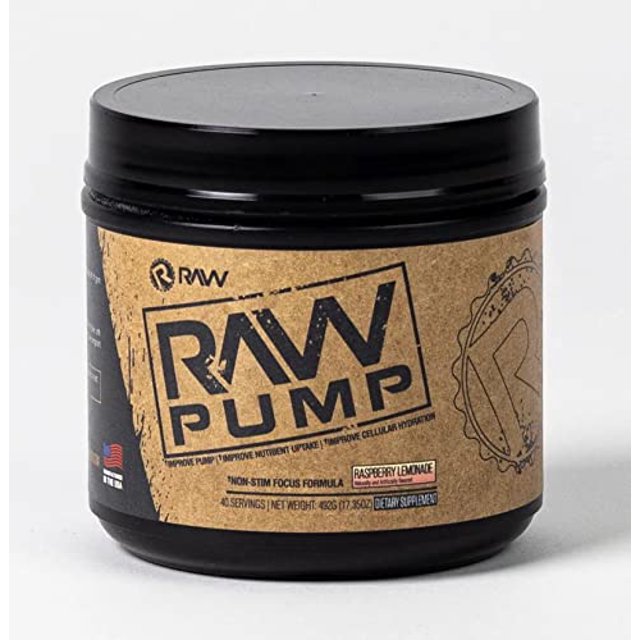 RAW Pump Stim Free Pre Workout NonStimulant Pre Workout Supplement