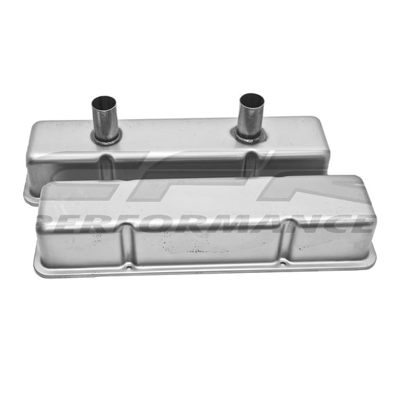 RAW STEEL CIRCLE TRACK RACING VALVE COVERS FOR 58-79 CHEVY SB 283 305 327 350