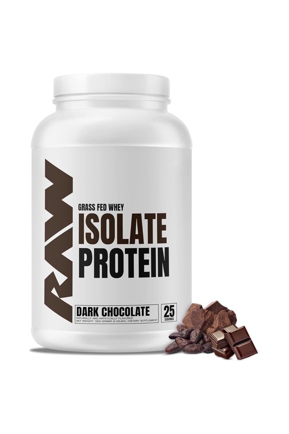 Protein Powder Grass-Fed Whey Protein Isolate Dark Chocolate 25 Servings