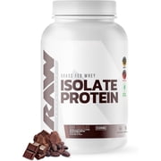 RAW Whey Isolate Protein Powder, Dark Chocolate - 100% Grass-Fed Sports Nutrition Whey Protein Powder for Muscle Growth & Recovery - Low-Fat, Low Carb, Naturally Flavored & Sweetened - 25 Servings