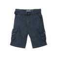 thumbnail image 1 of RAW X  Boy's Belted Twill Cargo Shorts, Navy, 12, 1 of 6