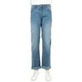 thumbnail image 1 of RAW X  Boy's RawX Distressed Neon Stitch Jeans, Lt Stone, 14, 1 of 6