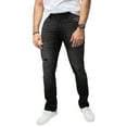 thumbnail image 1 of RAW X Mens RawX Contrast Neon Stitch Flex Jeans, Jet Black, 33X32, 1 of 7