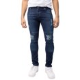 thumbnail image 1 of RAW X Mens Slim Fit Moto Jeans, Dark Wash, 30X32, 1 of 7