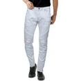 thumbnail image 1 of RAW X Mens Stretch Moto Jeans, White, 44X32, 1 of 6
