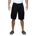 thumbnail image 1 of RAW X Mens Belted 12.5" Inseam Knee Length Cargo Shorts, Black, 40, 1 of 7