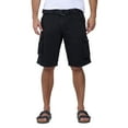 thumbnail image 1 of RAW X Mens Belted 12.5" Inseam Knee Length Cargo Shorts, Black, 46, 1 of 6