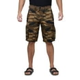 thumbnail image 1 of RAW X Mens Belted 12.5" Inseam Knee Length Cargo Shorts, Brown Camo, 40, 1 of 7