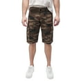 thumbnail image 1 of RAW X Mens Belted 12.5" Inseam Knee Length Cargo Shorts, Brown Camo, 44, 1 of 7