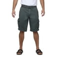 thumbnail image 1 of RAW X Mens Belted 12.5" Inseam Knee Length Cargo Shorts, Grey, 38, 1 of 7
